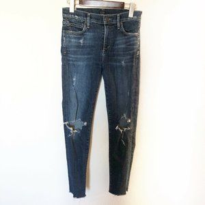 citizens of humanity racer low rise skinny jeans in distressed solstice